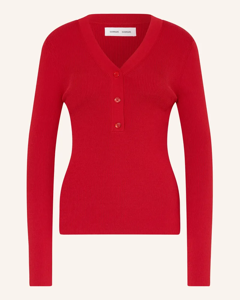 Samsøe & Samsøe Pullover SALEONORE Dunkelrot