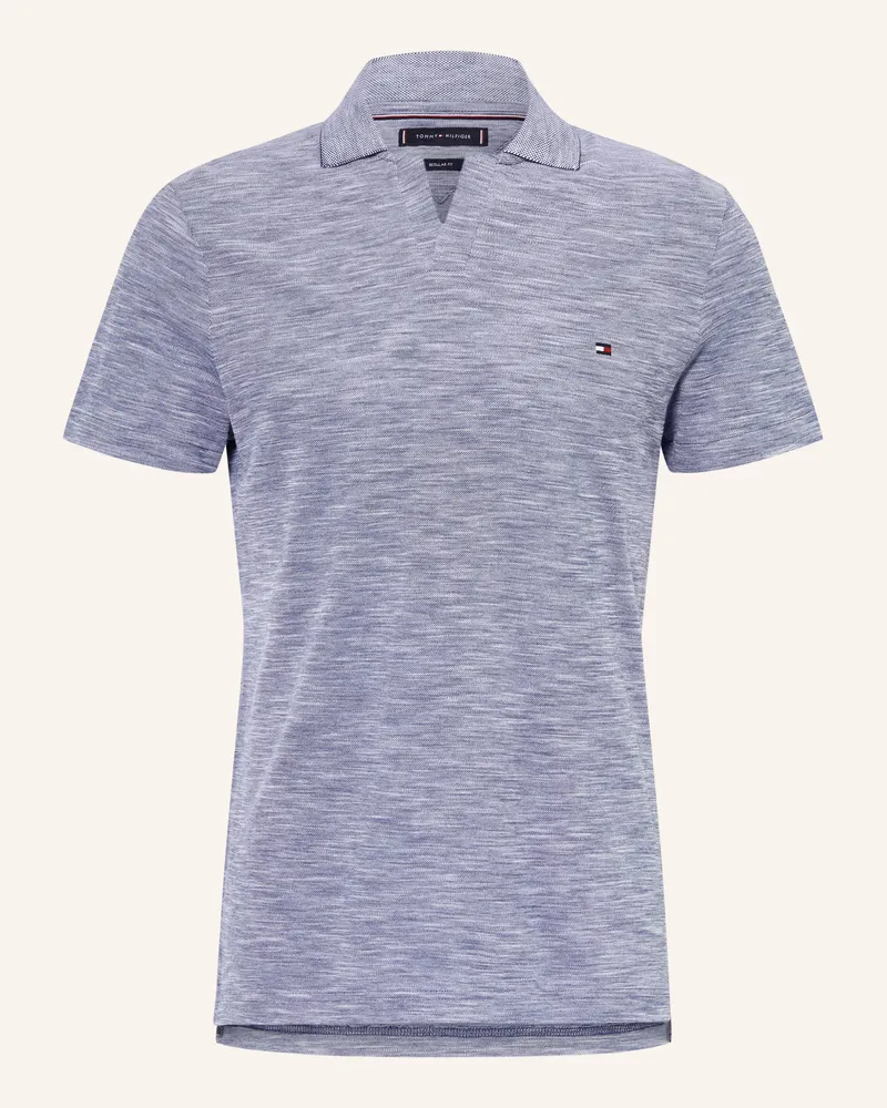 Tommy Hilfiger Piqué-Poloshirt blau Blaugrau