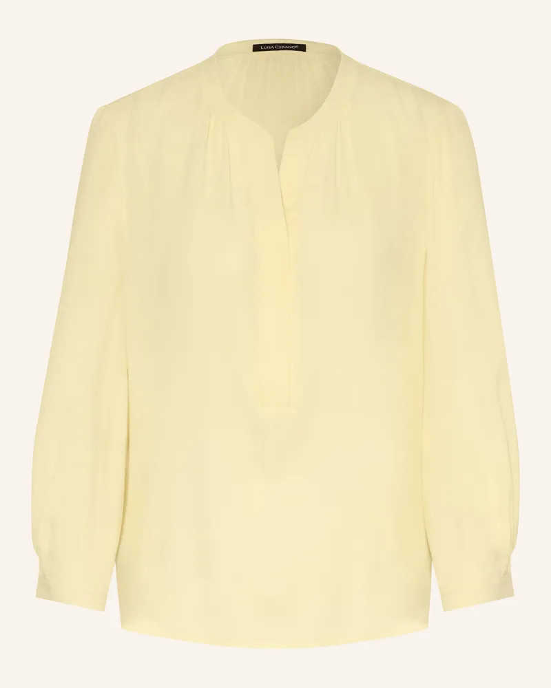 Luisa Cerano Blusenshirt mit Seide Gelb