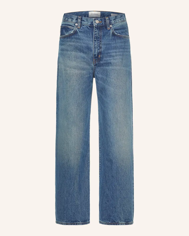 Frame Denim Wide Leg Jeans The Bow Crop blau Sndw