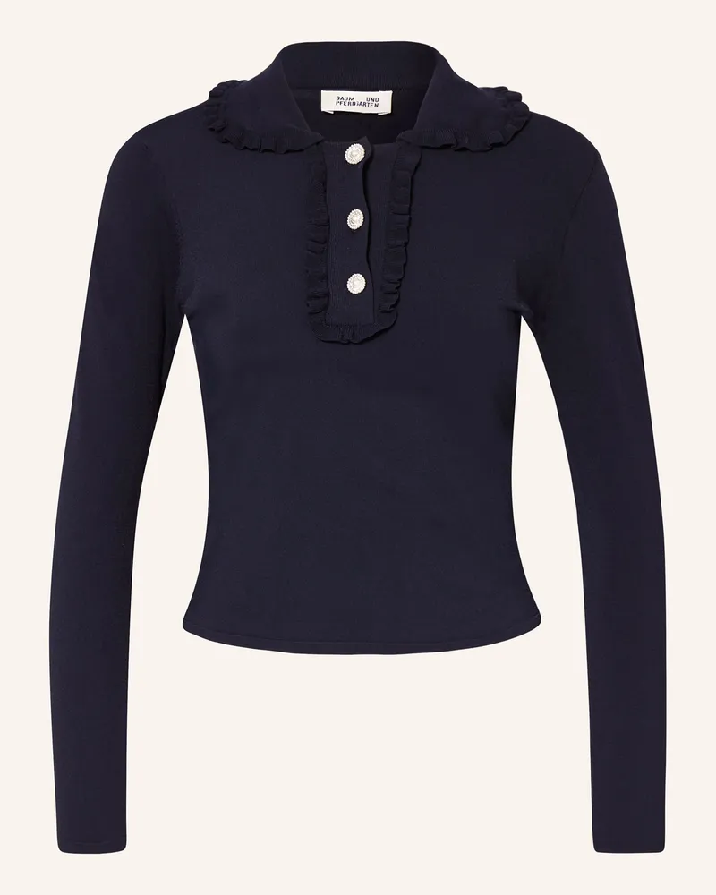 Baum und Pferdgarten Pullover CATARIN mit Rüschen Dunkelblau