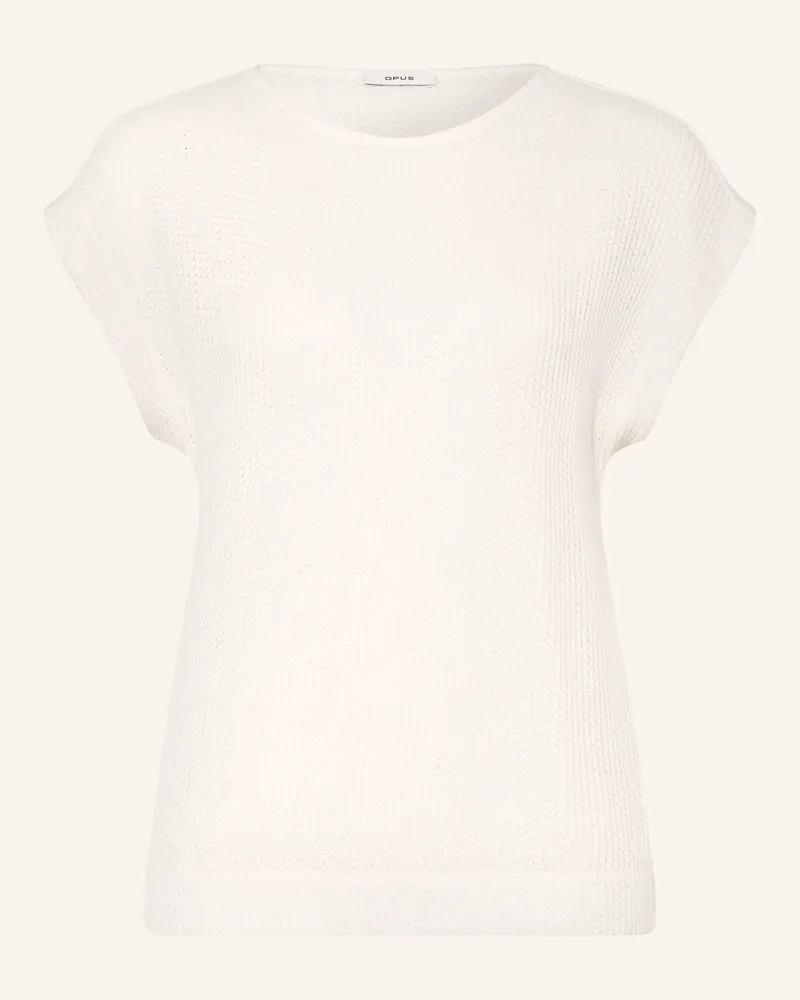 OPUS Strickshirt Sofrano weiss Creme