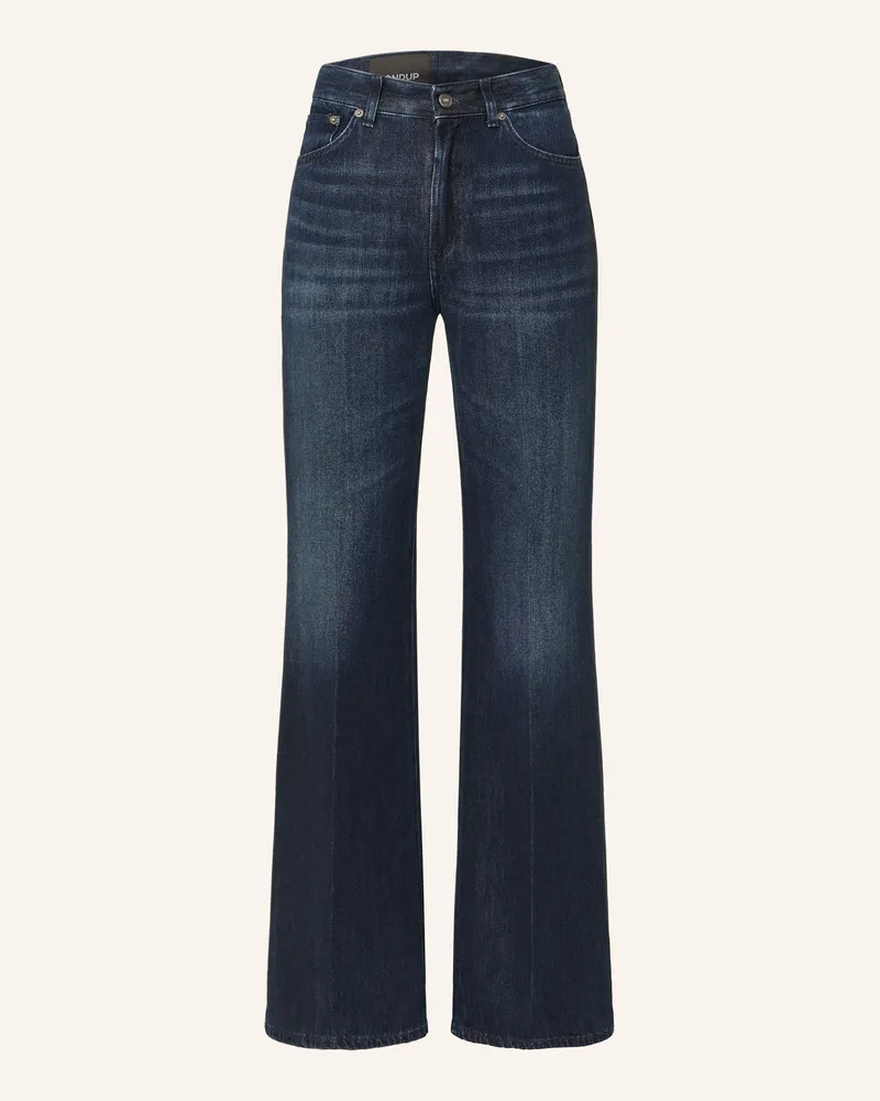 Dondup Wide Leg Jeans Amber blau 800