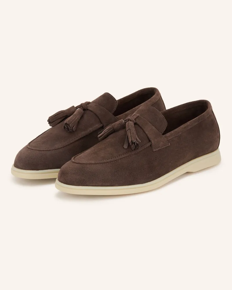 lilienfels Loafer beige Dunkelbraun