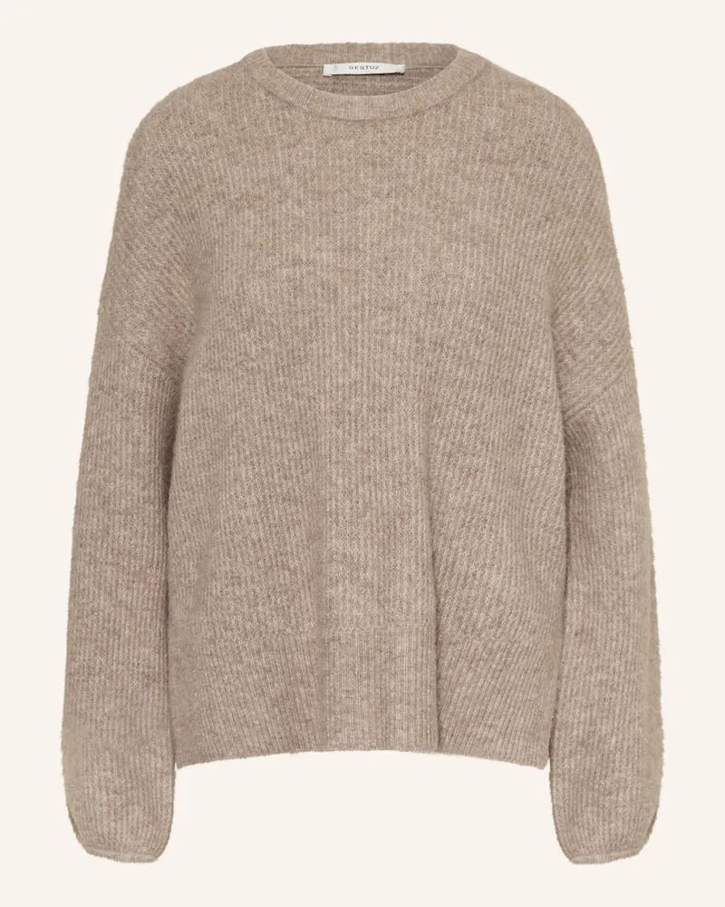 Gestuz Pullover GZALPHA mit Alpaka Beige