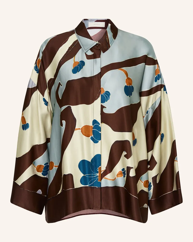 Faithfull The Brand Hemdbluse Karys weiss Hellbraun