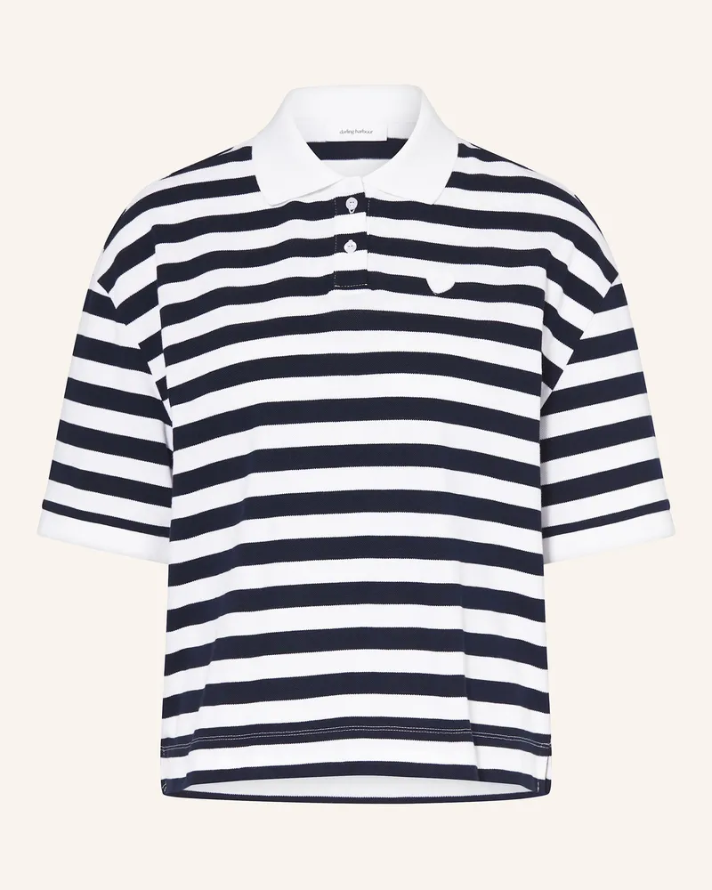 Darling Harbour Piqué-Poloshirt weiss Weiß