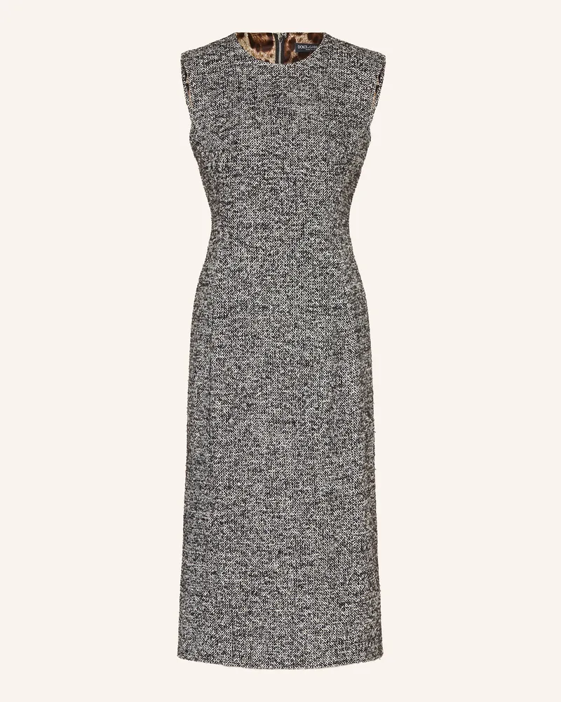 Dolce & Gabbana Etuikleid Aus Tweed grau Grau