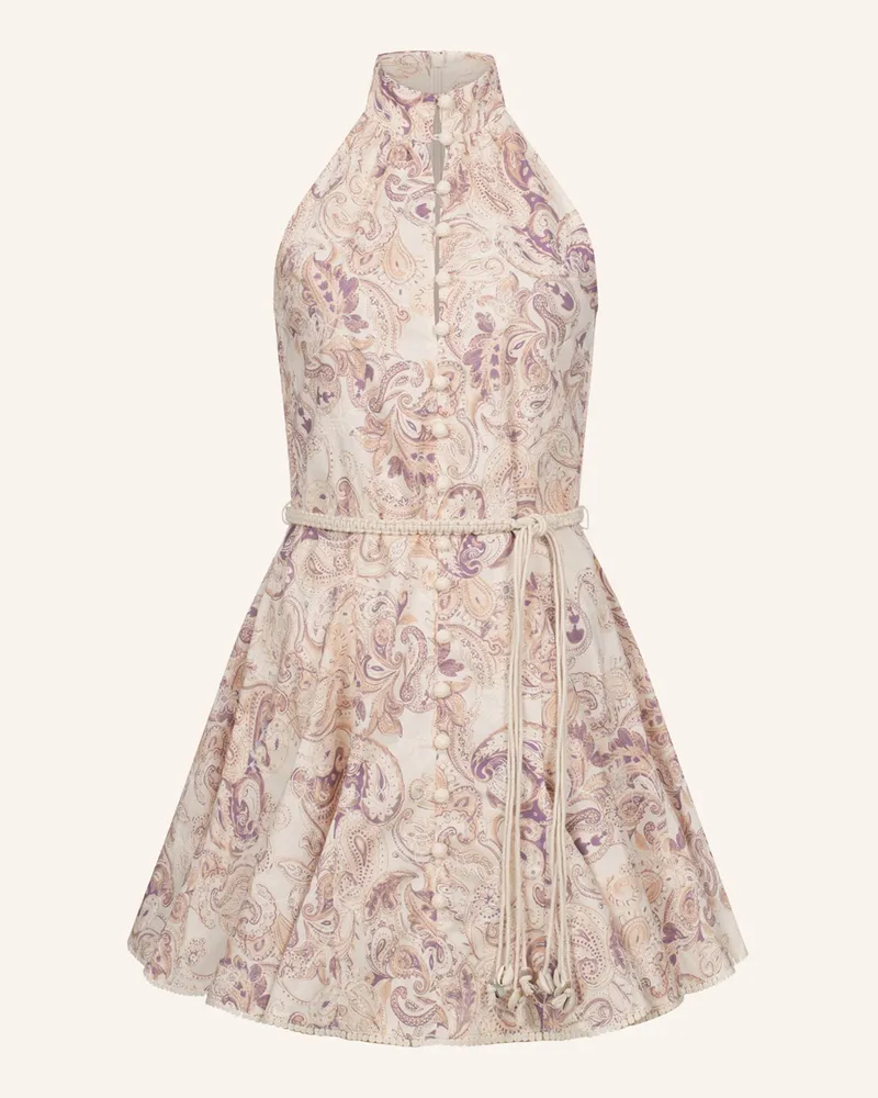 CLAIRE LUISE Minikleid hochgeschlossen Lila