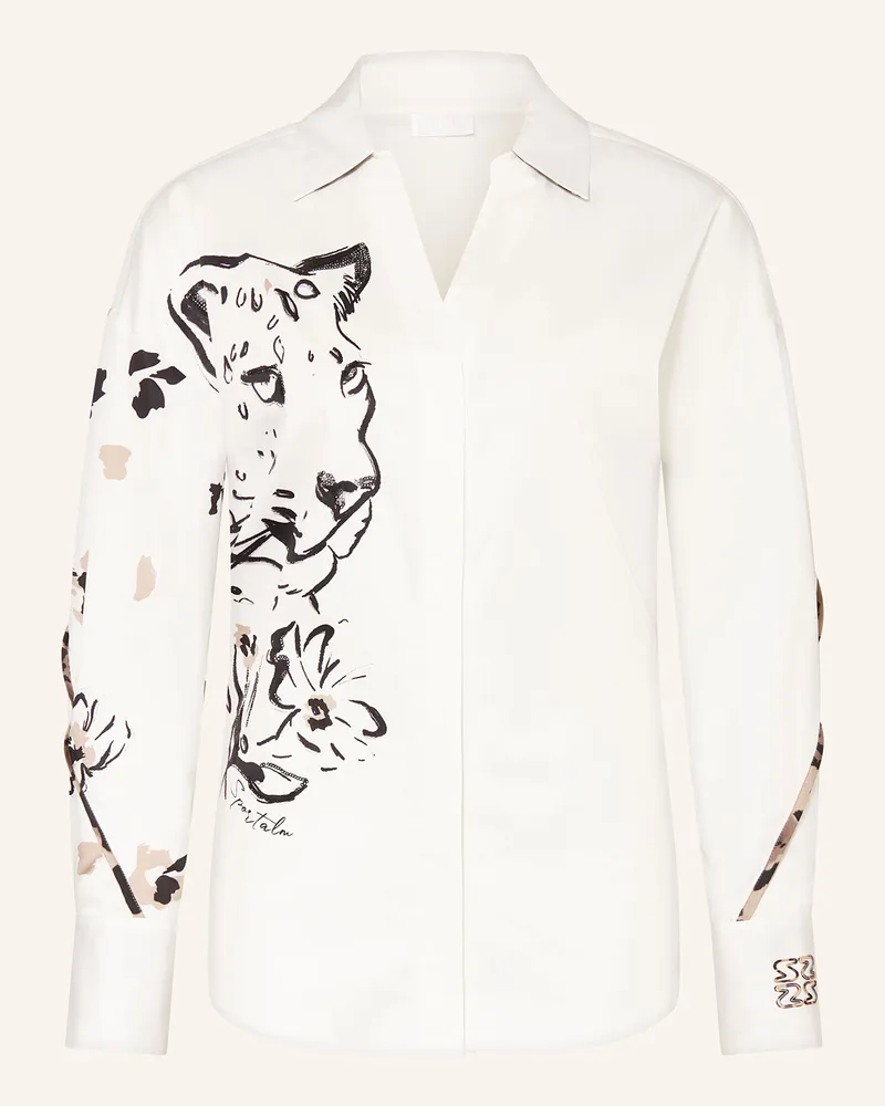 Sportalm Hemdbluse mit Pailletten Ecru