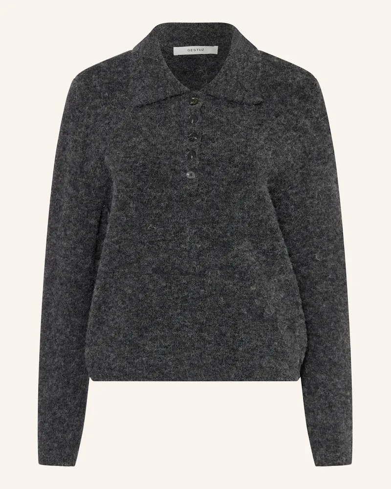 Gestuz Pullover GZALPHA mit Alpaka Dunkelgrau