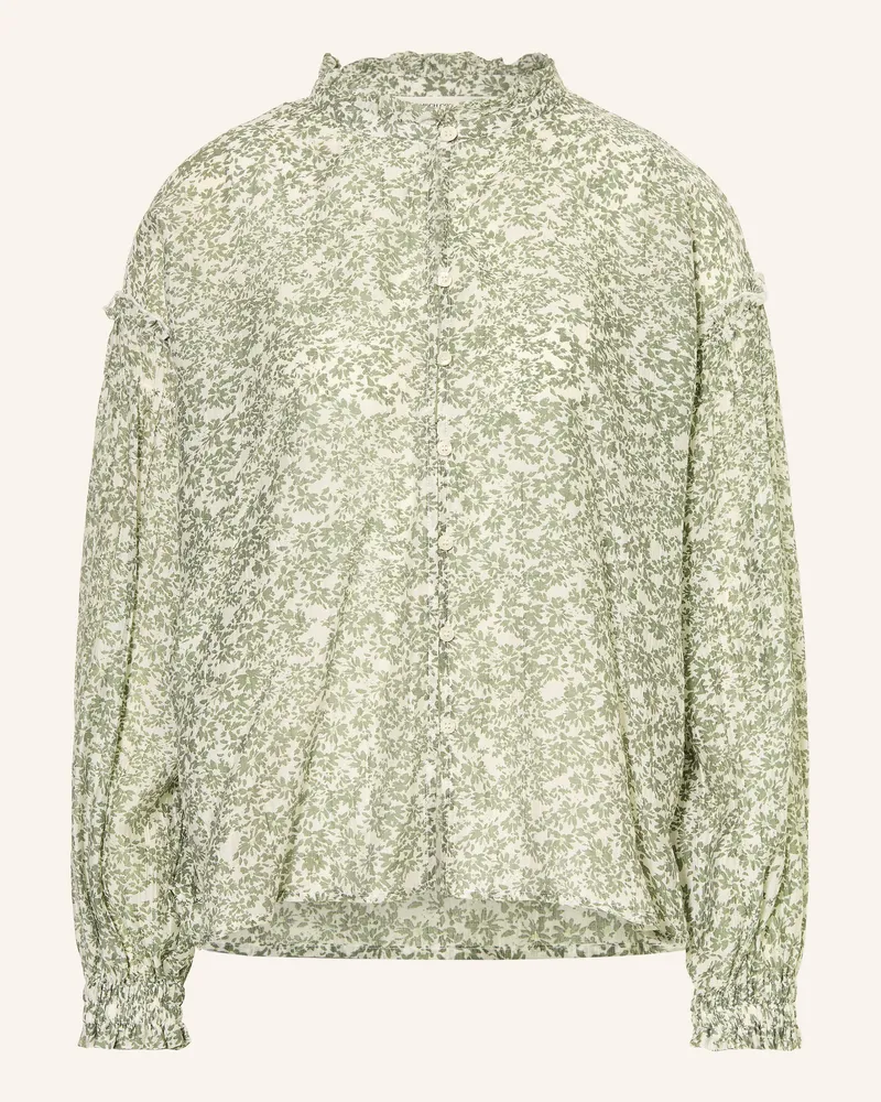 MOSS COPENHAGEN Bluse Mschseraphina Mit Rüschen gruen Creme