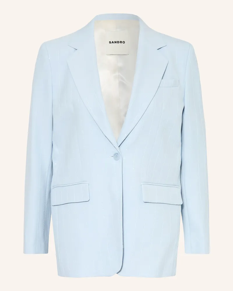 Sandro Longblazer Mit Pailletten blau Hellblau