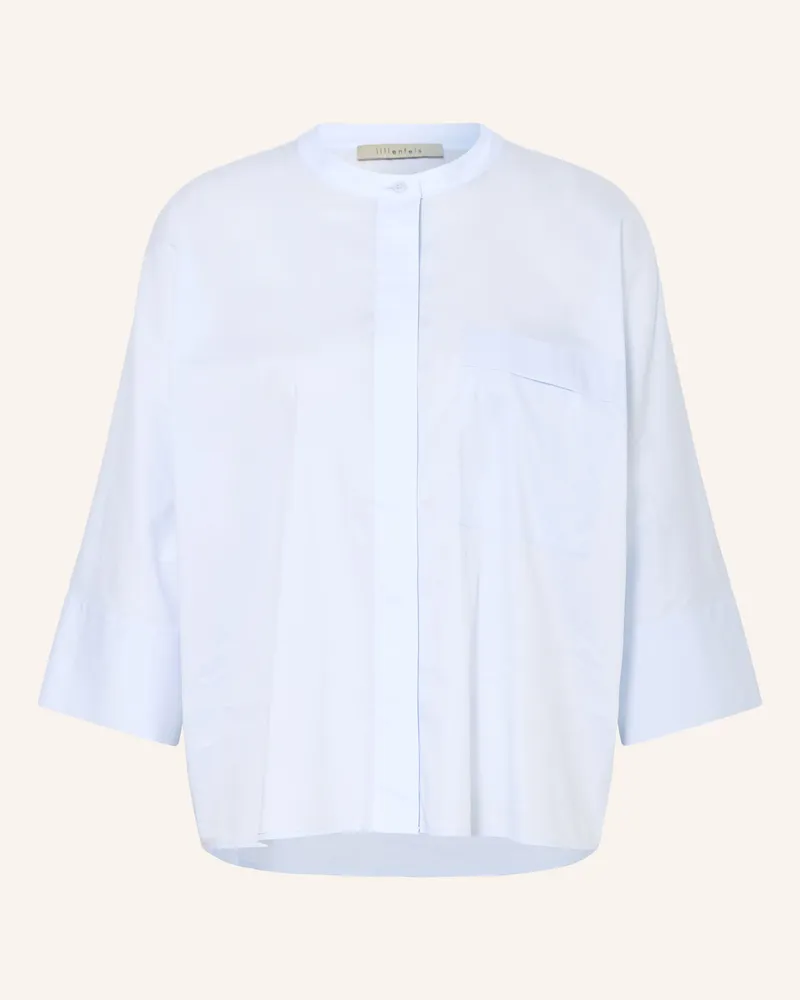 lilienfels Bluse Mit 3/4-Arm blau Hellblau