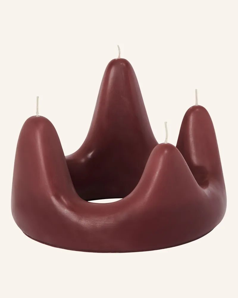 ferm LIVING Kerze STALA Dunkelrot