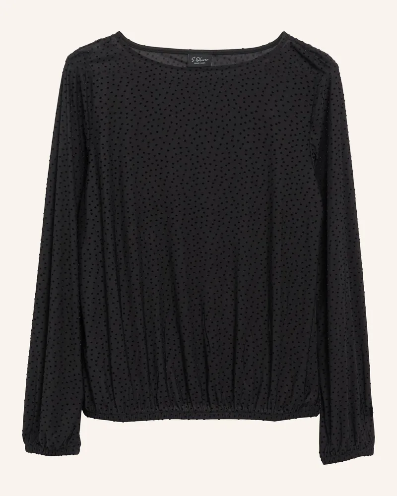 S.Oliver T-Shirt schwarz Schwarz