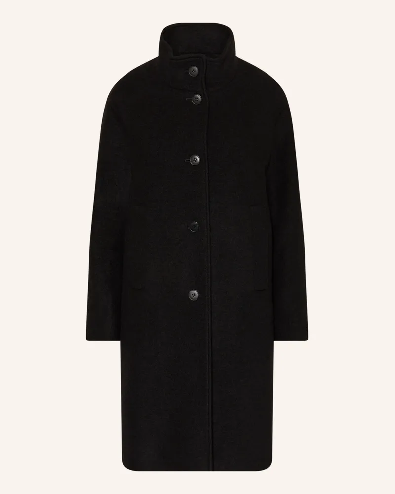 Darling Harbour Wollmantel Schwarz
