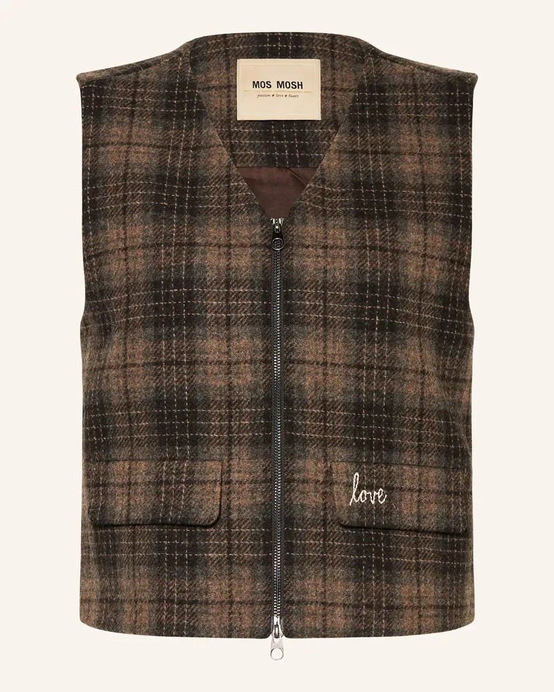 Mos Mosh Weste Mmruna braun Dunkelbraun