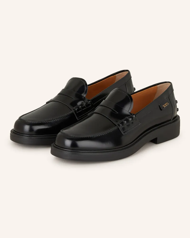 TOD'S Penny-Loafer GOMMA Schwarz