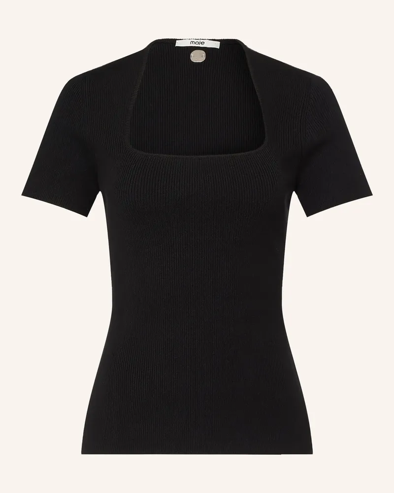 Maje Strickshirt schwarz Schwarz