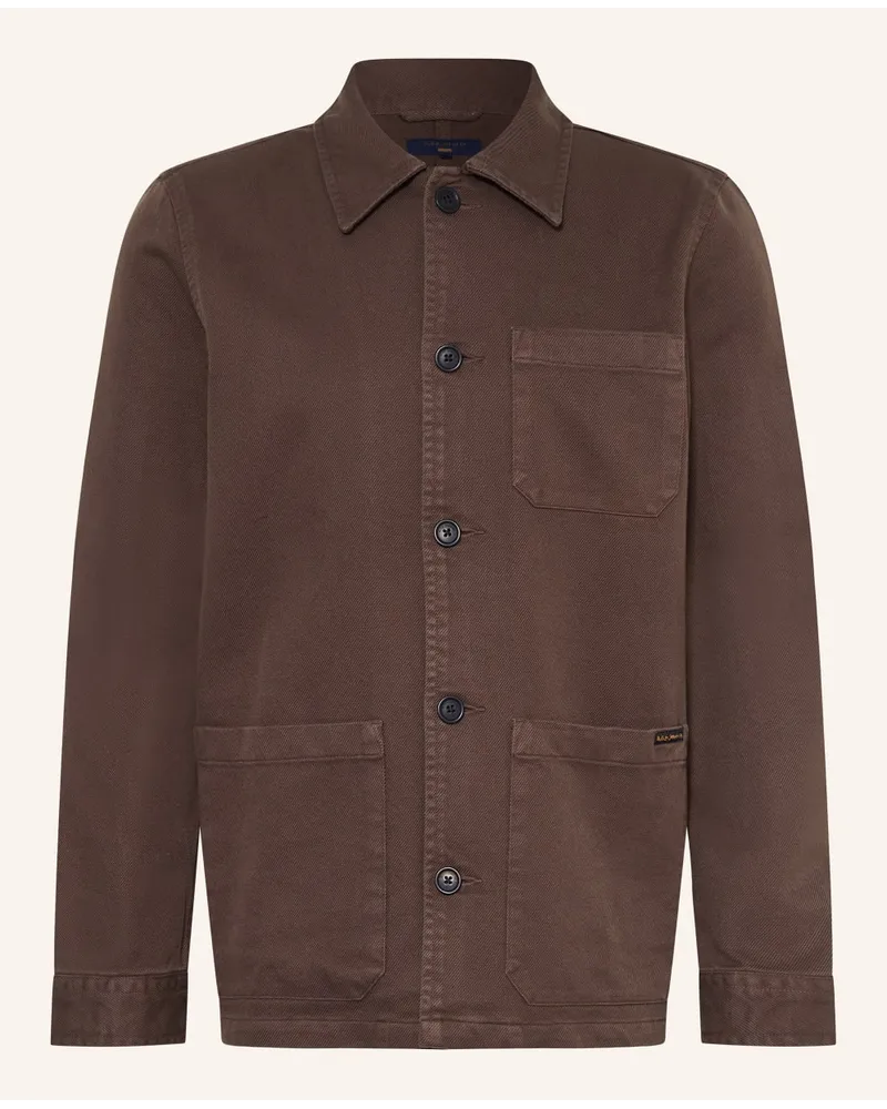 Nudie Jeans Overshirt BARNEY Braun