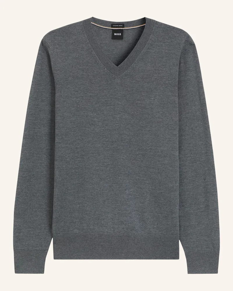 HUGO BOSS Pullover H-Melba Regular Fit grau Grau