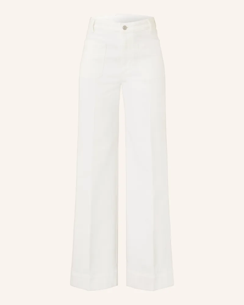 Victoria Beckham Flared Jeans Alina weiss 8845