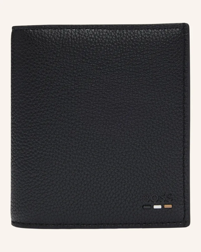 HUGO BOSS Brieftasche RAY_FLAT TRIFOLD Schwarz