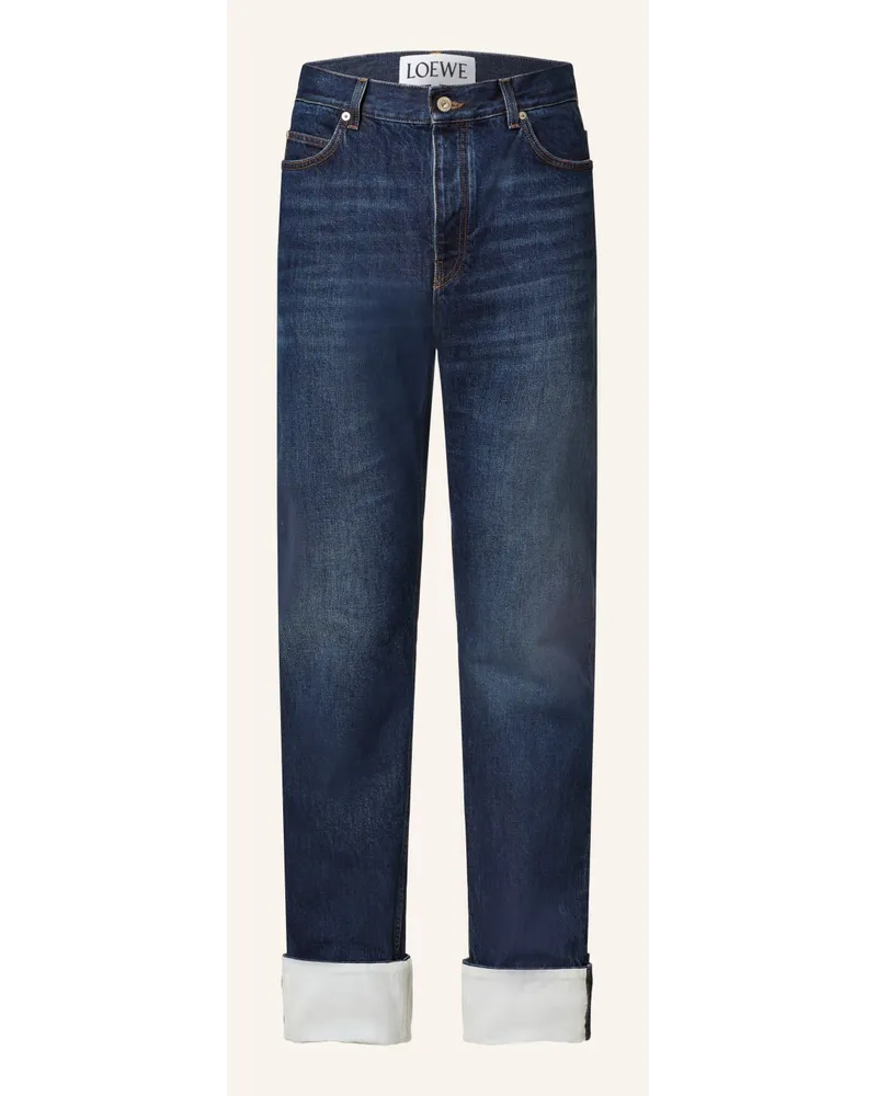 Loewe Jeans FISHERMAN TURN UP Regular Fit Blau