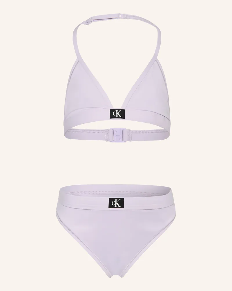 Calvin Klein Triangel-Bikini Ck Monogram lila Helllila