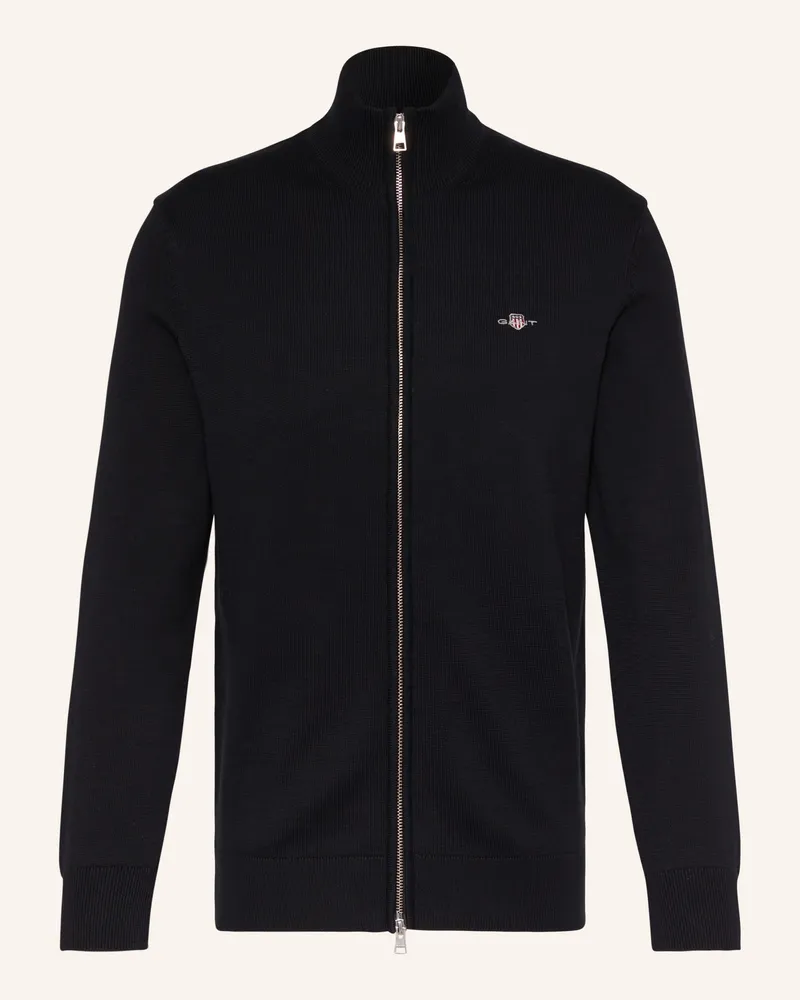 Gant Strickjacke schwarz Schwarz