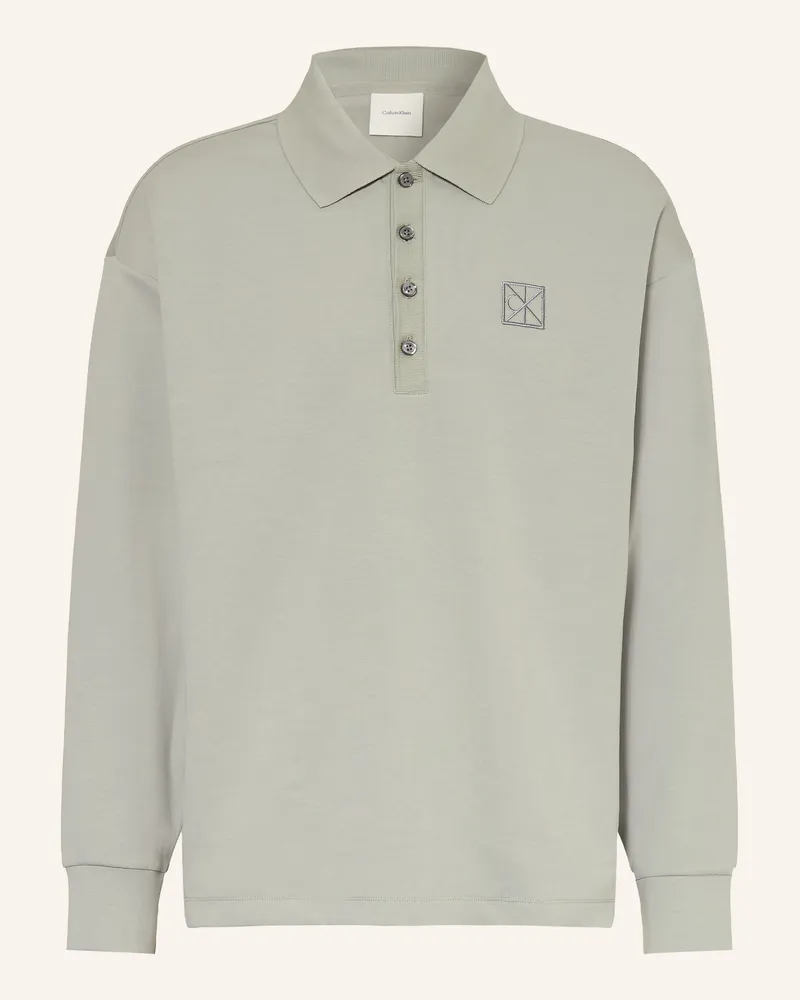 Calvin Klein Jersey-Poloshirt gruen Khaki