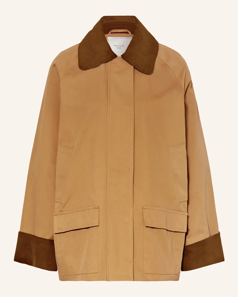 Neo Noir Fieldjacket ANASTACIA mit Cord Braun