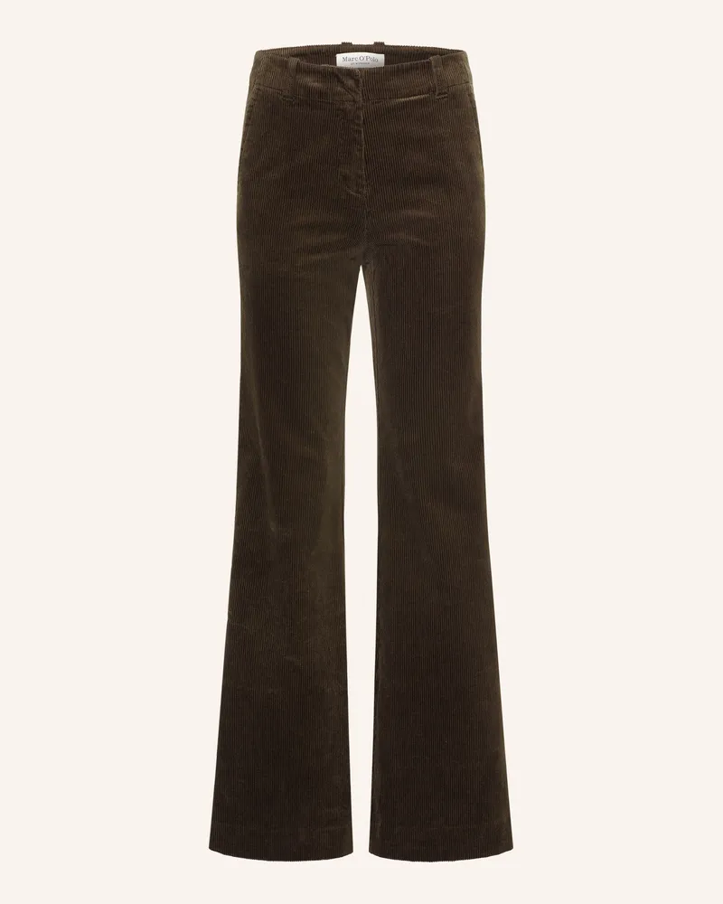 Marc O'Polo Bootcut-Hose Aus Cord braun Dunkelbraun