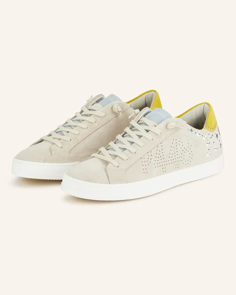 P448 Sneaker JOHN STARGAZE mit Nieten Ecru