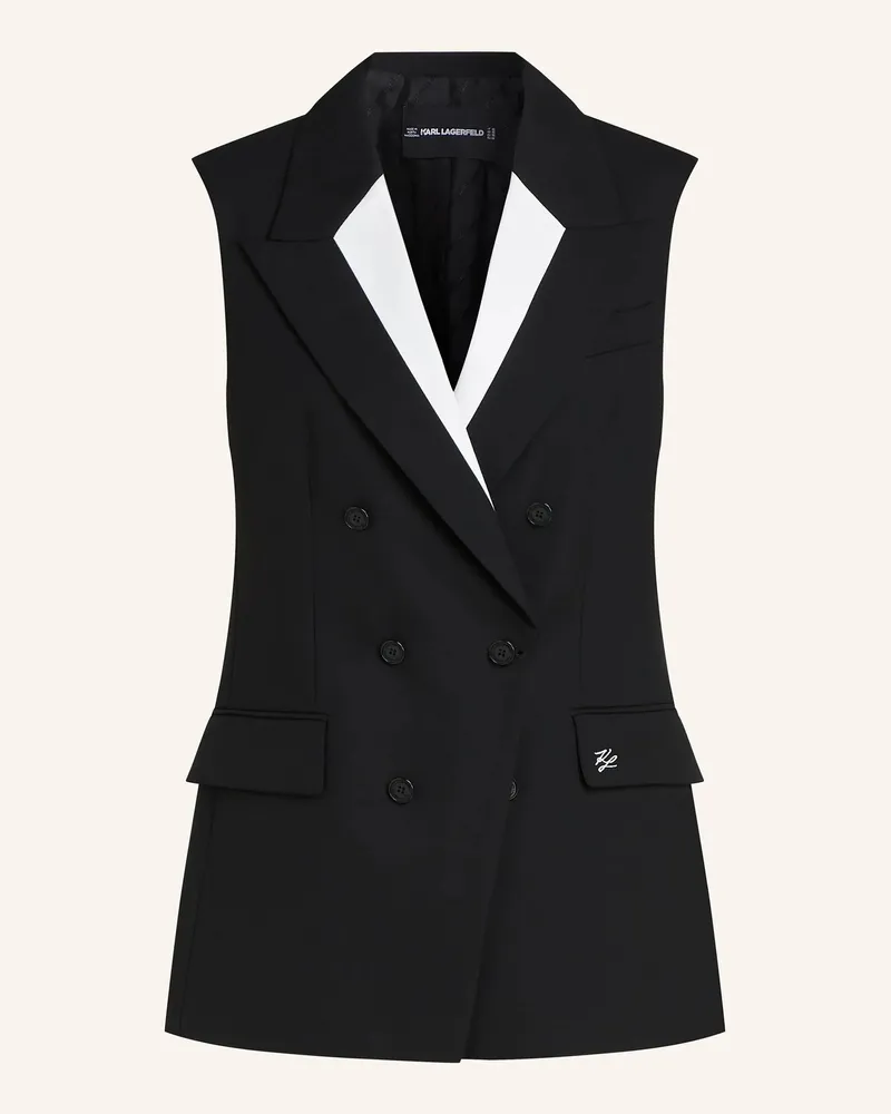 Karl Lagerfeld Blazer schwarz Schwarz