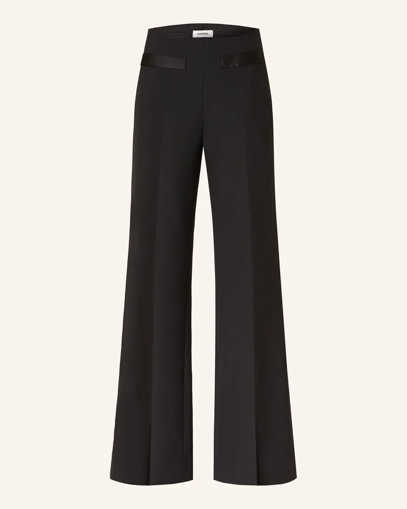 Sandro Marlenehose schwarz Schwarz