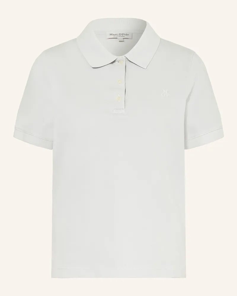 Marc O'Polo Strick-Poloshirt blau Hellblau