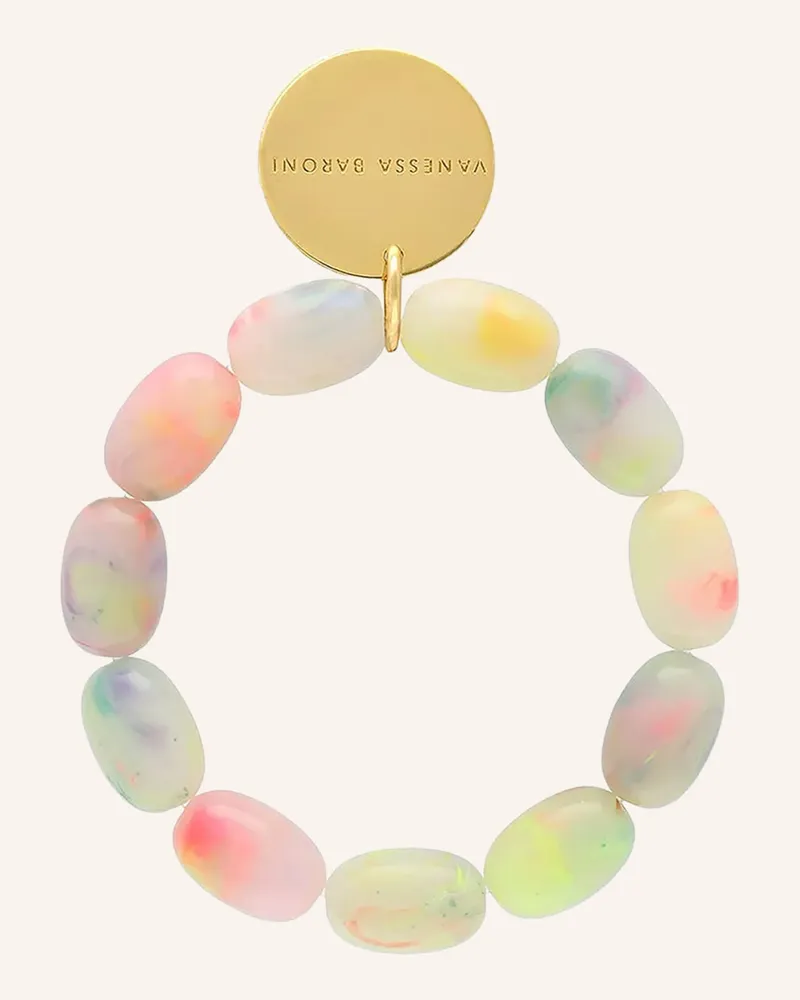 Vanessa Baroni Armband Olive Flex gruen Neonrosa