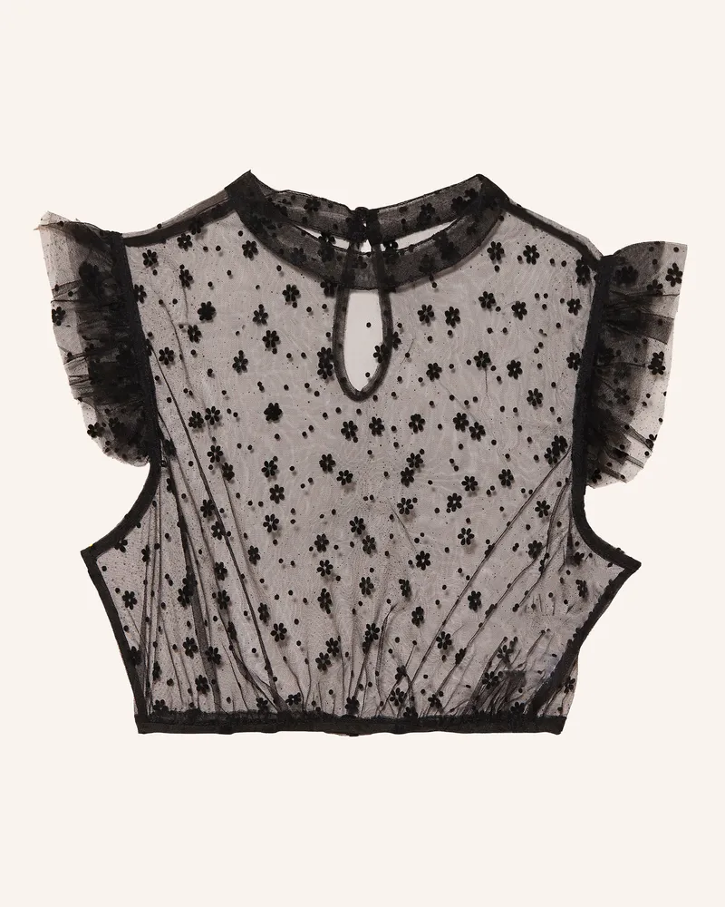 Spieth & Wensky Dirndlbluse Grins schwarz Schwarz