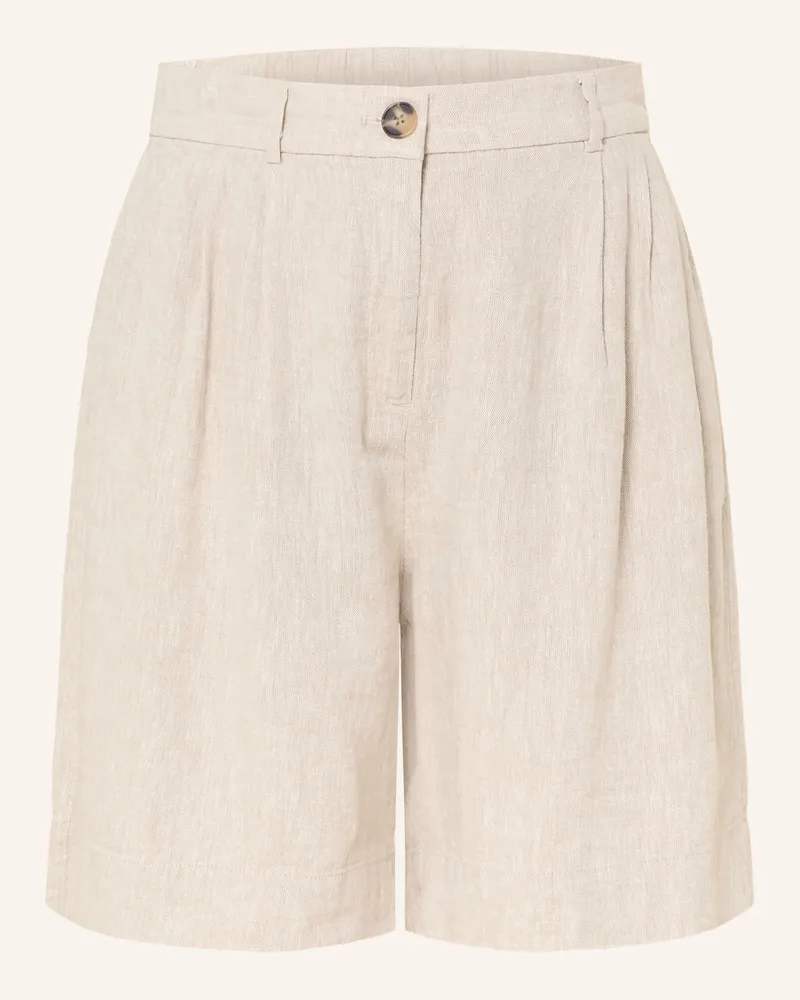 MOSS COPENHAGEN Shorts Mschviana Ginia Mit Leinen beige Hellbraun