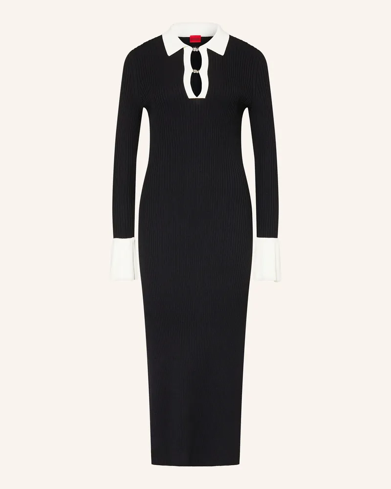 HUGO BOSS Strickkleid SHARRY Schwarz