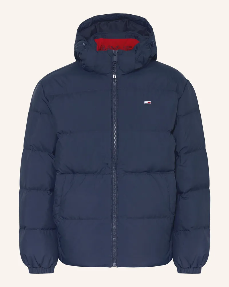 Tommy Hilfiger Daunenjacke mit abnehmbarer Kapuze Dunkelblau