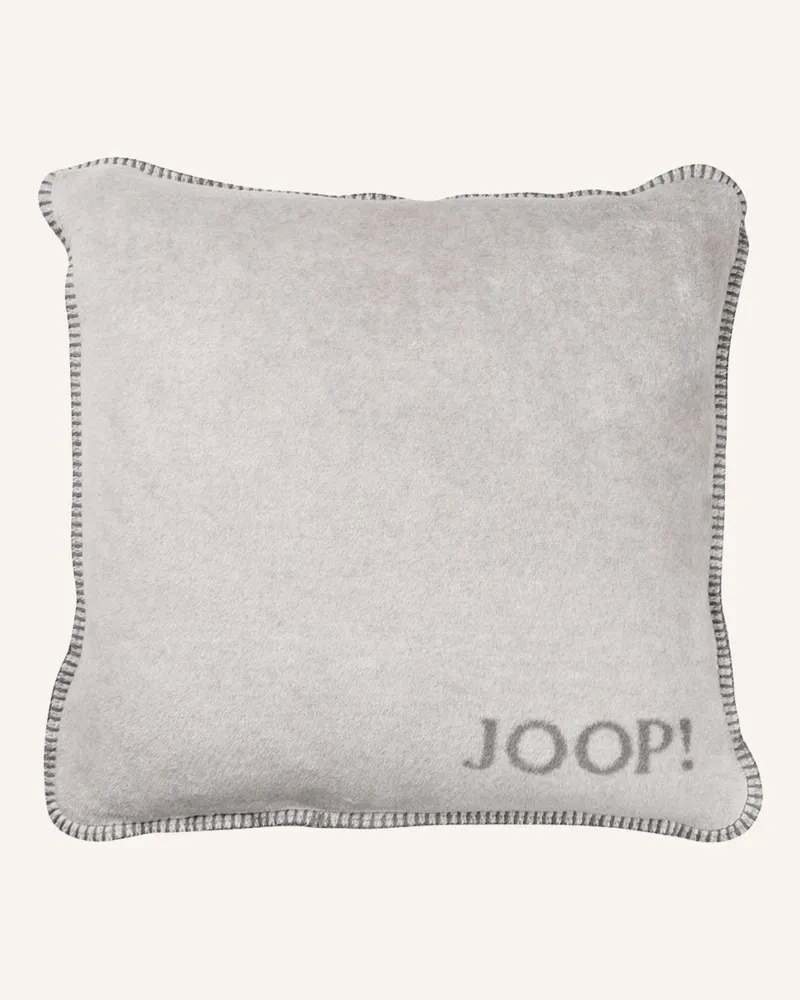JOOP! Dekokissenhülle UNI DOUBLEFACE Grau