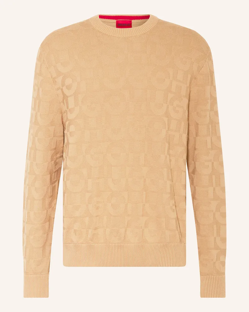 HUGO BOSS Pullover SPLITTUM Beige