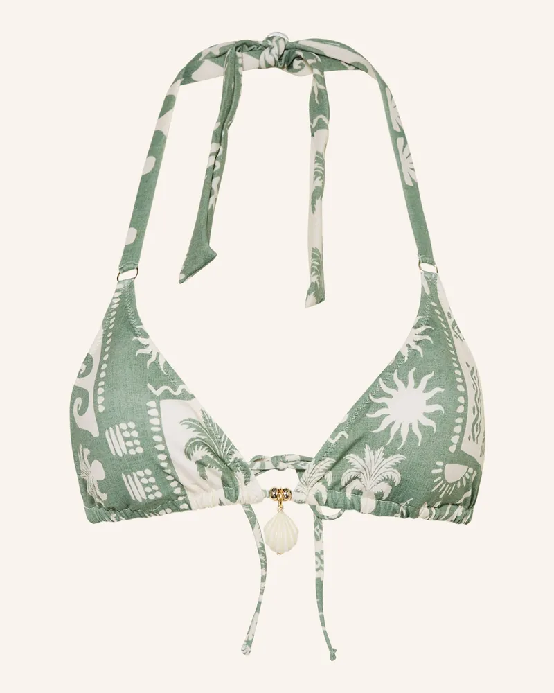 watercult Triangel-Bikini-Top Rustic Med gruen Hellgrün