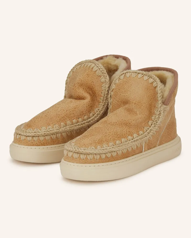 Mou Boots ESKIMO SNEAKER BOLD SPEACIAL LEATHER Hellbraun