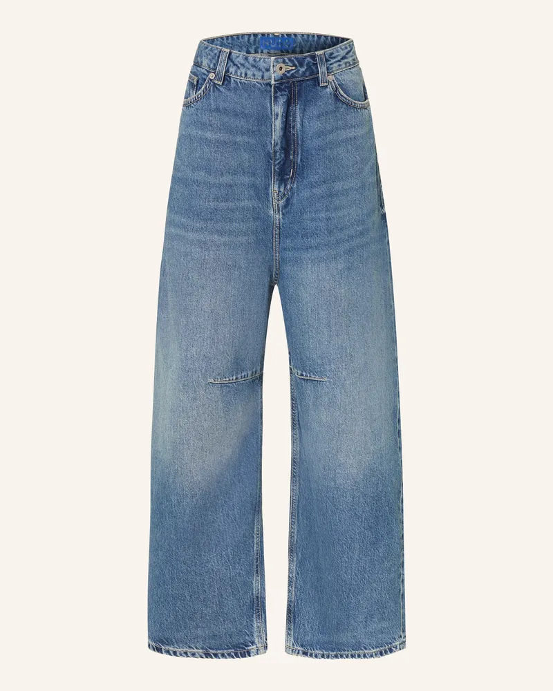 HUGO BOSS Cropped-Jeans Glide blau 423