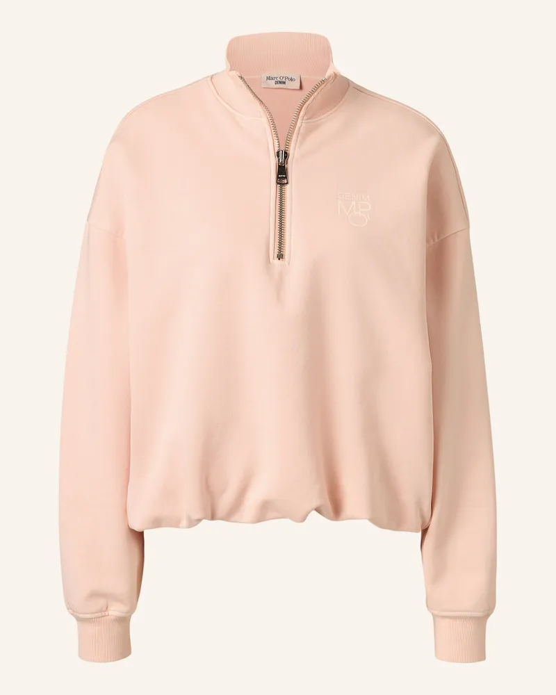 Marc O'Polo Half- Zip-Sweatshirt rosa Rosa