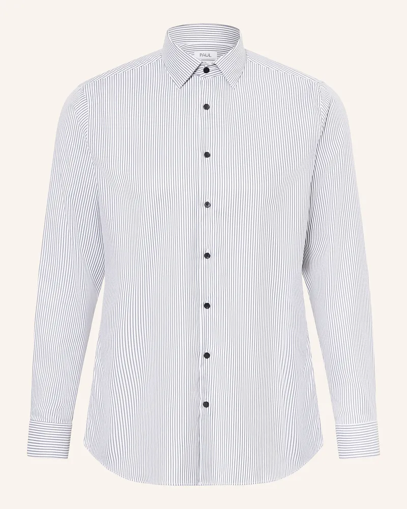 paul Hemd Shaped Fit weiss Schwarz